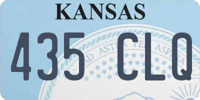 KS license plate 435CLQ