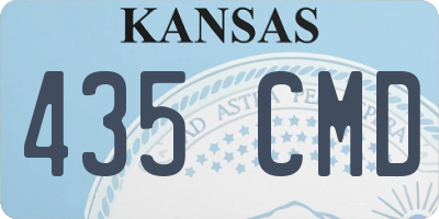 KS license plate 435CMD