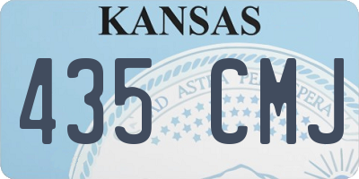 KS license plate 435CMJ