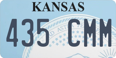 KS license plate 435CMM