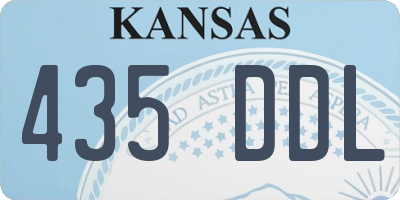 KS license plate 435DDL