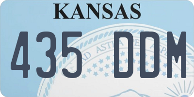 KS license plate 435DDM