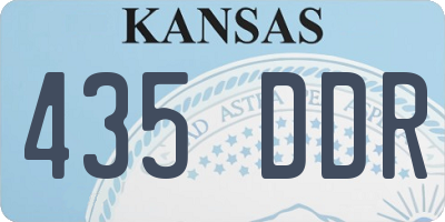 KS license plate 435DDR