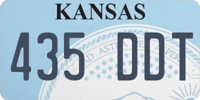 KS license plate 435DDT