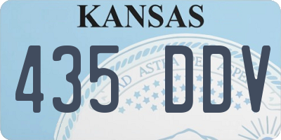 KS license plate 435DDV