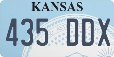KS license plate 435DDX