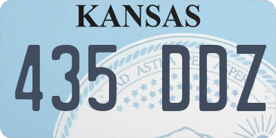 KS license plate 435DDZ