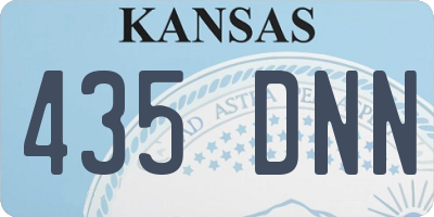 KS license plate 435DNN