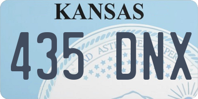 KS license plate 435DNX