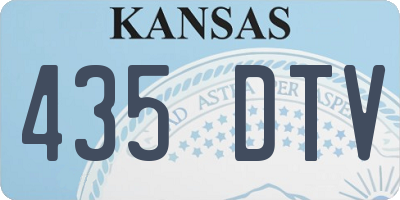 KS license plate 435DTV