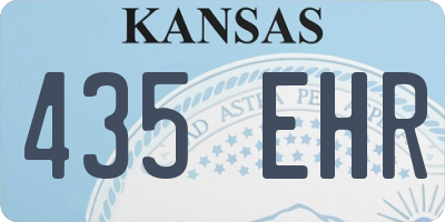 KS license plate 435EHR
