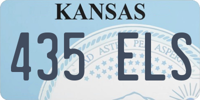 KS license plate 435ELS