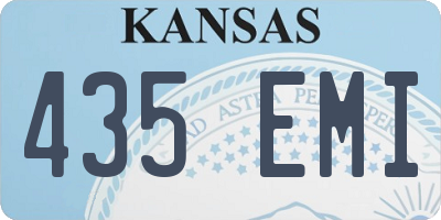 KS license plate 435EMI