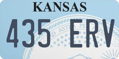 KS license plate 435ERV