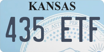 KS license plate 435ETF