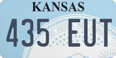 KS license plate 435EUT
