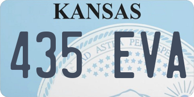 KS license plate 435EVA