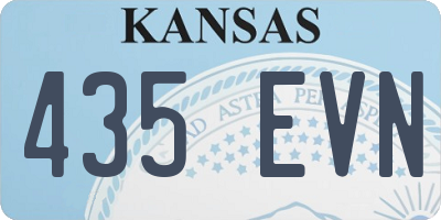 KS license plate 435EVN