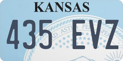 KS license plate 435EVZ