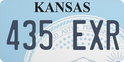 KS license plate 435EXR