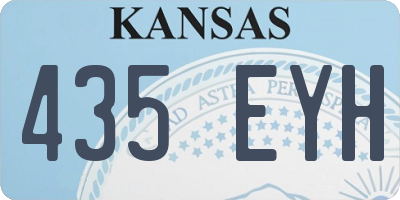 KS license plate 435EYH