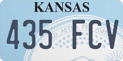 KS license plate 435FCV
