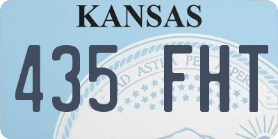 KS license plate 435FHT