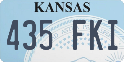 KS license plate 435FKI