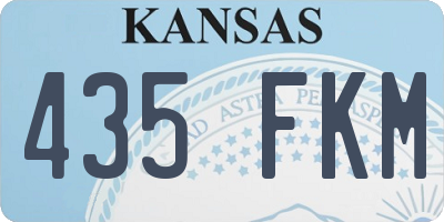 KS license plate 435FKM