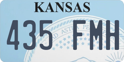 KS license plate 435FMH