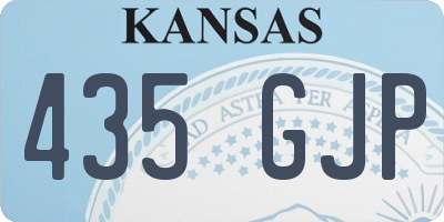 KS license plate 435GJP
