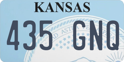 KS license plate 435GNQ