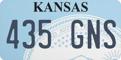 KS license plate 435GNS