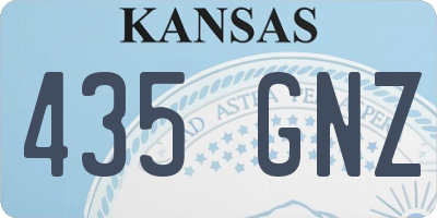KS license plate 435GNZ