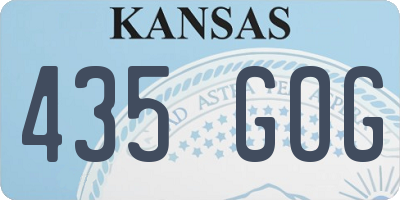 KS license plate 435GOG