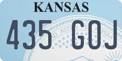 KS license plate 435GOJ
