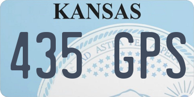 KS license plate 435GPS