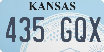 KS license plate 435GQX