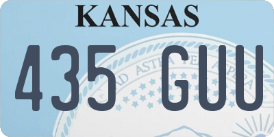 KS license plate 435GUU