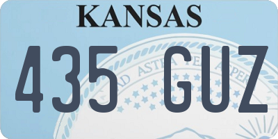 KS license plate 435GUZ