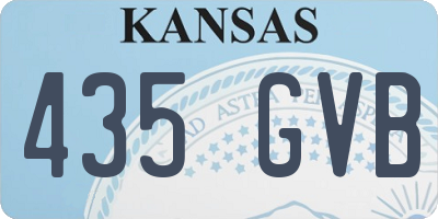 KS license plate 435GVB