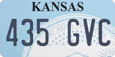 KS license plate 435GVC