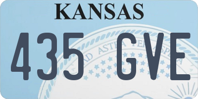 KS license plate 435GVE