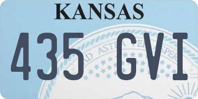 KS license plate 435GVI