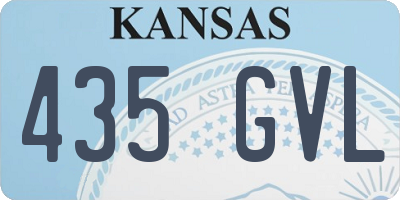 KS license plate 435GVL