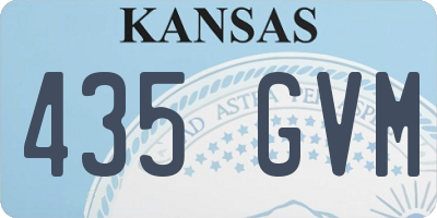 KS license plate 435GVM