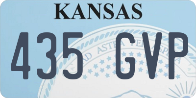 KS license plate 435GVP