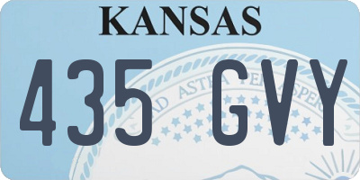 KS license plate 435GVY