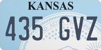 KS license plate 435GVZ