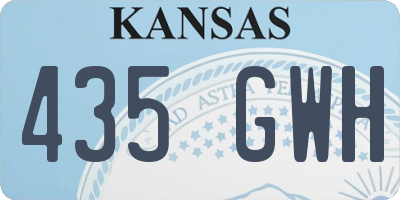 KS license plate 435GWH